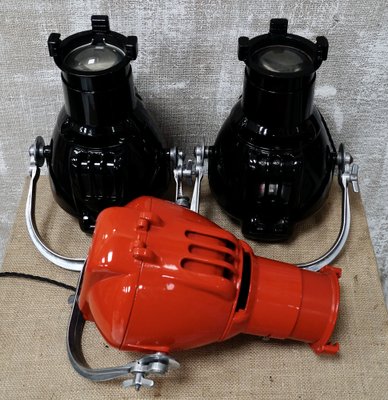 Vintage Red Spot Light from Strand Electric