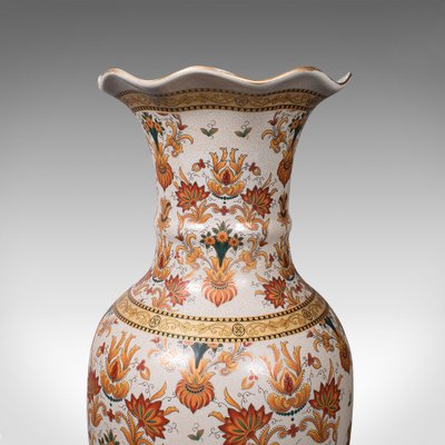 Tall Vintage Japanese Art Deco Ceramic Decorative Stem Vase, 1940