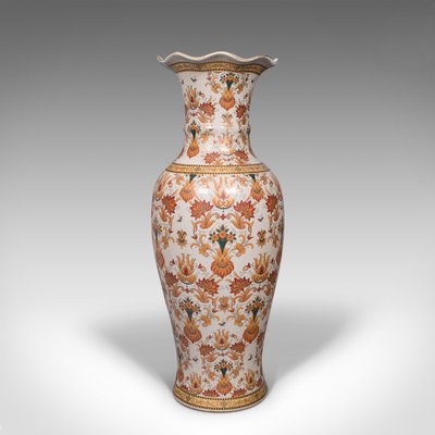 Vaso Moderno Deco In Ceramica Bianco E Argento – Altezza 23 Cm, Design Elegante Per Fiori, Arredamento Soggiorno E Camera Da Letto, Regalo
