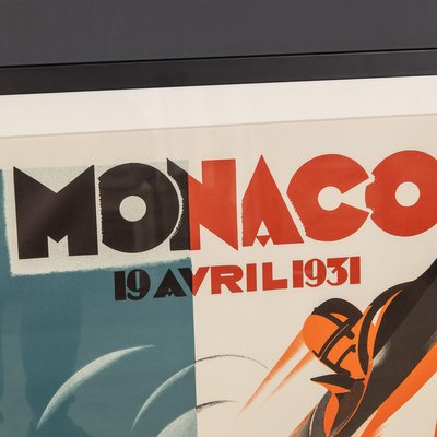 AV33 Vintage 1932 Monaco Grand Prix Motor Racing Advertisment Poster A1 A2 A3 A4 