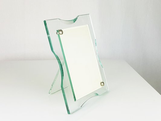 altes geschliffenes Glas für Bilderrahmen 18 x 12 cm Glasscheibe 