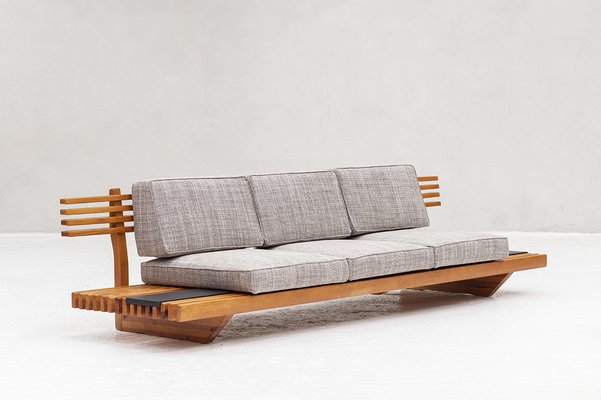 Japanese Bench in the Style of Charlotte Perriand, 1960s