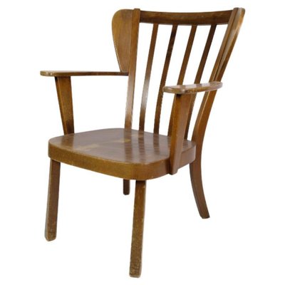 Fritz Henningsen Stained Beech Frame Easy Chair Fritz Henningsen Stained Beech Frame Easy Chair