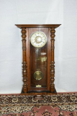 Antique German Regulator Wall Clock for sale at Pamono