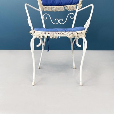 Mid century wrought on sale iron patio furniture