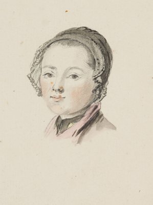 J. Aberli, Studies of a Woman with a Bonnet, 1750