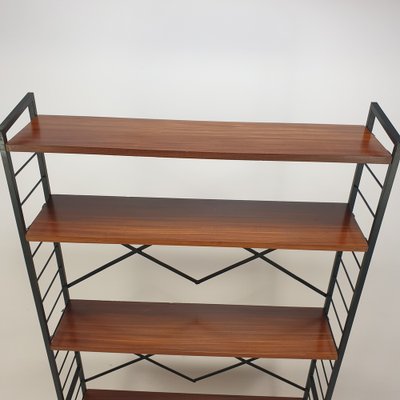 Wooden Free Standing Shelving, Mid-Century Shelving, Unit with