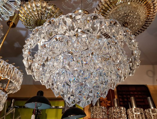 Large Crystal Chandelier Or Pendant Lamp From Kinkeldey 1970s For At Pamono Large Crystal Chandelier Or Pendant, Crystal Chandelier New Design Pendant Light