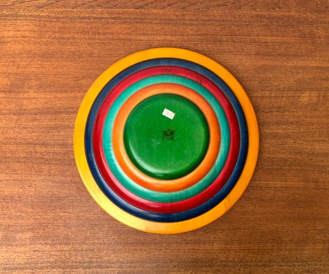 Postmodern Italian Wooden Bowl by Pietro Manzoni for sale at Pamono