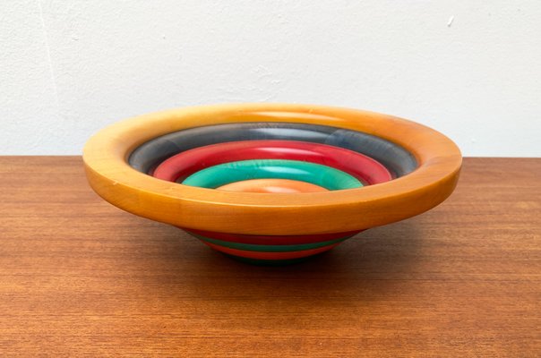 Postmodern Italian Wooden Bowl by Pietro Manzoni for sale at Pamono Postmodern Italian Wooden Bowl by Pietro Manzoni for sale at Pamono