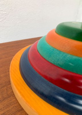 Postmodern Italian Wooden Bowl by Pietro Manzoni for sale at Pamono