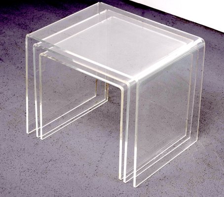 Lucite nesting tables outlet