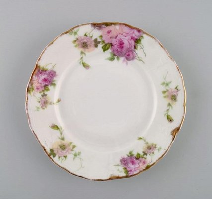 Iris Teller aus handbemaltem Porzellan mit Blumen von Rosenthal, Deutschland, 3er Set bei Pamono kaufen