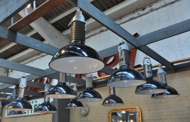 Lampe à Suspension Industrielle par Philips 1950s 
