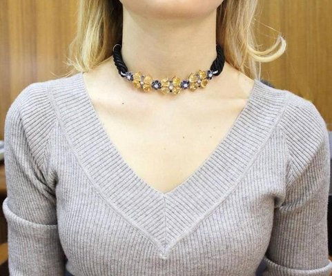 Yellow Topaz, Sapphire, Diamond \u0026 Gold 