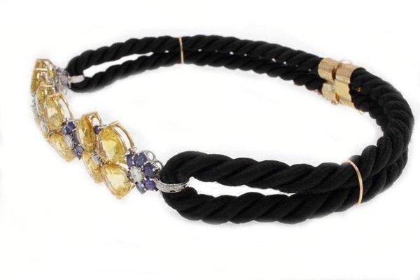 Yellow Topaz, Sapphire, Diamond \u0026 Gold 