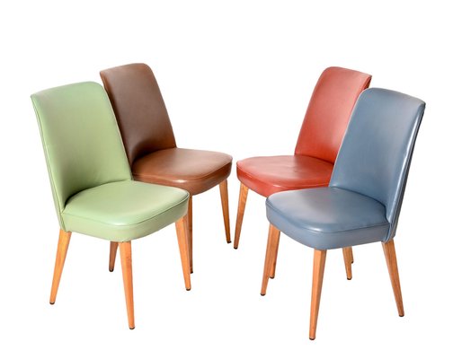 Chairs Sedie Pelle Colorate Colored Leather Chairs From Anonima