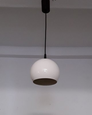 Spherical Ceiling Lamp With A White, Chandelier Light Shades Black And White