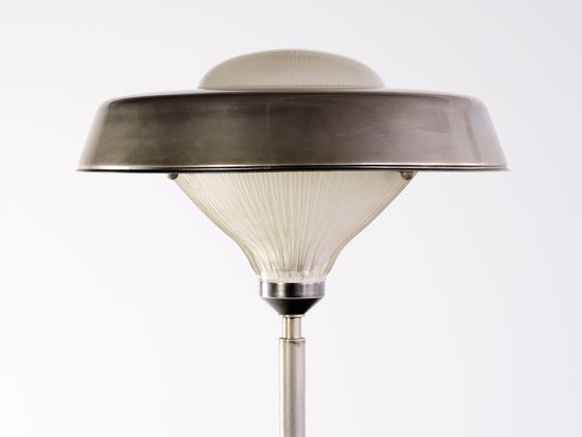 Italian Steel and Glass Talia Floor Lamp by Studio BBPR for