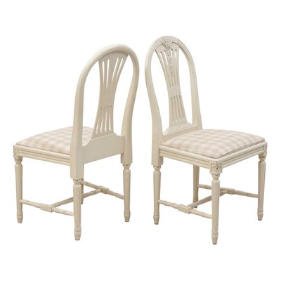 Gustavian Dining Table Chairs Set Of, Gustavian Style Dining Chairs