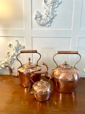 Vintage Copper Tea Kettle, Vintage Cookware