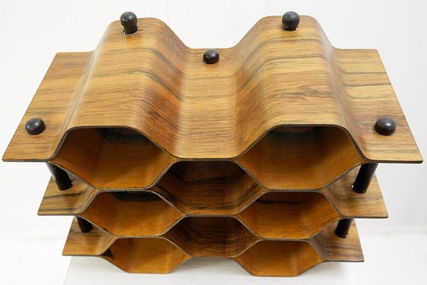 Mid century modern wine rack deals