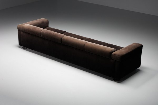Italian Modern Four Seater D120 Sofa In, Four Seater Leather Sofa Bed
