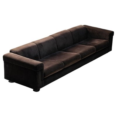 Italian Modern Four Seater D120 Sofa In Velvet By Borsani Bonetti For Tecno 1966 At Pamono Italian Modern Four Seater D120 Sofa In, Four Seater Leather Sofa Bed