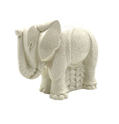 Art Deco Cracked Elephant by Charles Lemanceau for Saint Cl ment