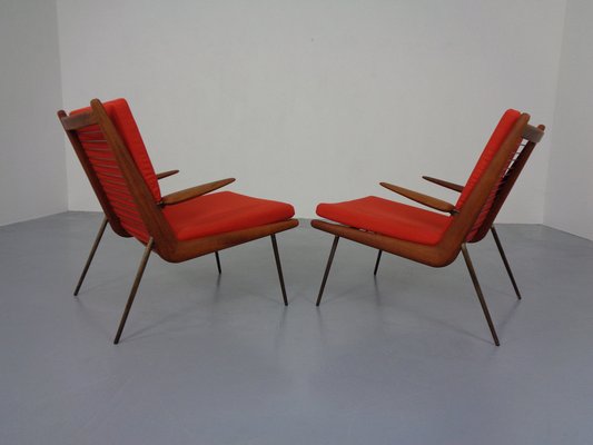 Boomerang Lounge Chair by Peter Hvidt Orla Molgaard Nielsen for France Daverkosen 1950s