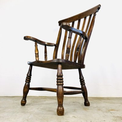 Antique English Windsor Chair With High, Windsor Back Chairs Antique