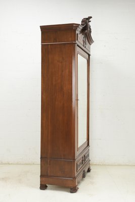 Walnut cheap single wardrobe