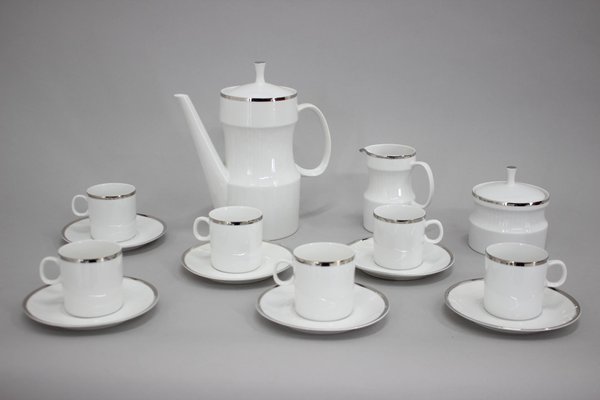 Nefertiti Porcelain Tea Set by Jaroslav Jezek, Czechoslovakia