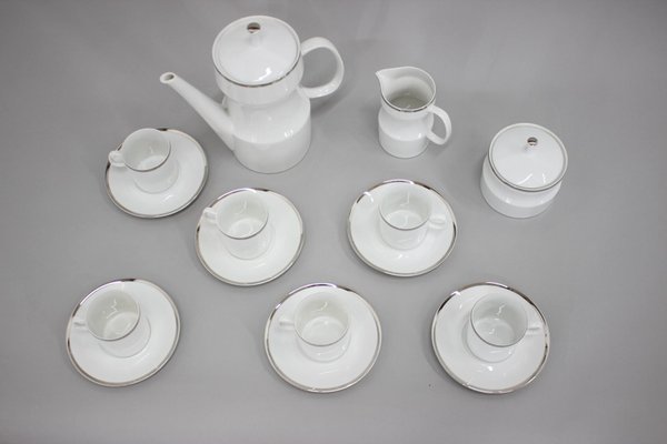 Nefertiti Porcelain Tea Set by Jaroslav Jezek, Czechoslovakia