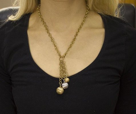 Necklace in Yellow and White Gold for 