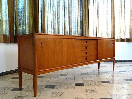 Mid Century Danish Teak Sideboard by H.W. Klein for Bramin 1960s
