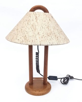 Mid Century Modern Wooden Table Lamp, Wooden Table Lamp Design
