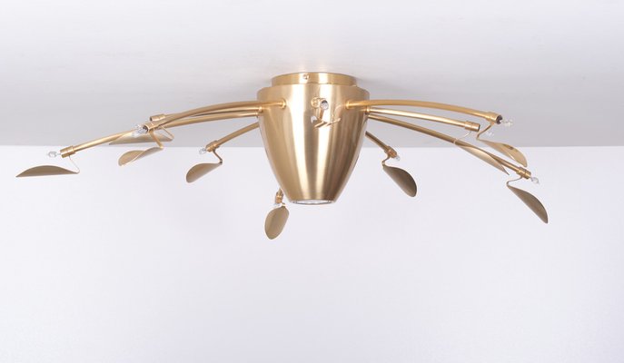 Spanish Halogen Ceiling Lamp In Rose Gold From Esteluz 1980s For At Pamono - How To Take Out Halogen Ceiling Lights