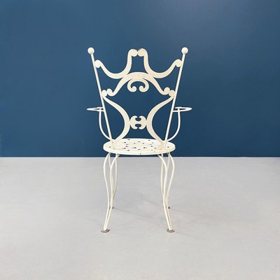 Lot De Chaises Jardin En Fer Style Antique - Crème/blanc - Aubaho