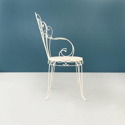 White wrought sale iron chairs
