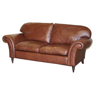 Brown Leather Mortimer Sofa