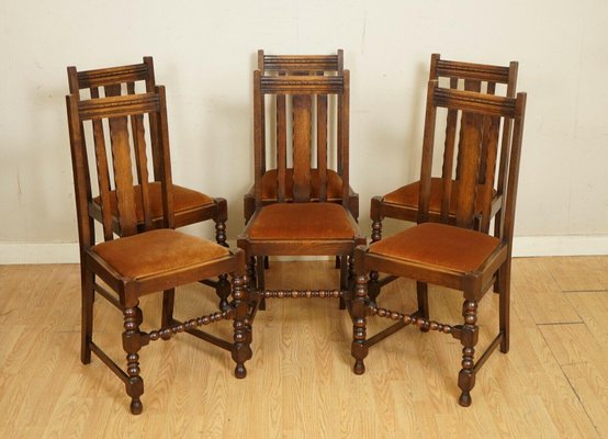 Antique oak outlet dining chairs