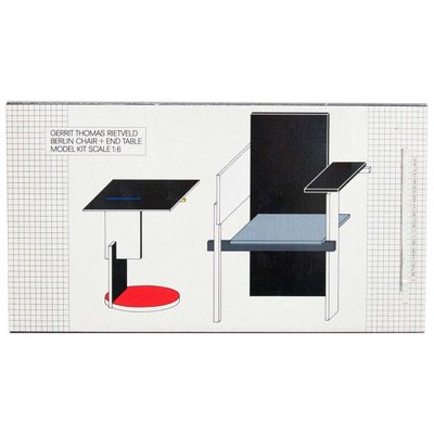 Scale Model Kit of Berlin Chair and End Table by Rietveld Berlin, 1985 - Main Image