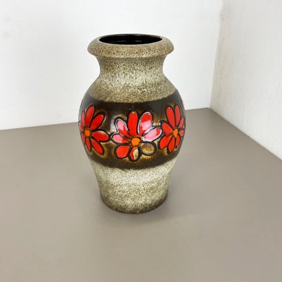 花瓶・フラワースタンド 1970s Scheurich W.Germany XXL fatlava Large Fat Lava Floral Floor Vase by Scheurich, Germany, 1970s for