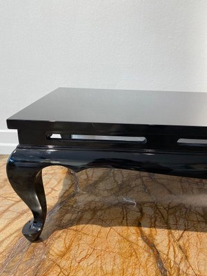 Chinoiserie Coffee Table With Black, Black Lacquer Square Coffee Table