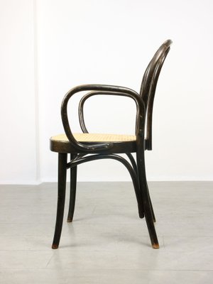 Black No. 218 Wide Armchair Chair by Michael Thonet for sale at Pamono