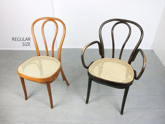 Black No. 218 Wide Armchair Chair by Michael Thonet for sale at Pamono