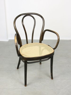 Black No. 218 Wide Armchair Chair by Michael Thonet for sale at Pamono