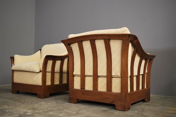 Wooden sofa and chair set deals