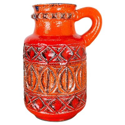 German Colorful Fat Lava Pottery Vase from Bay Ceramics, 1970s for
